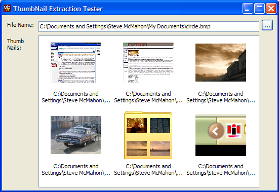 Thumbnail Extractor Demonstration