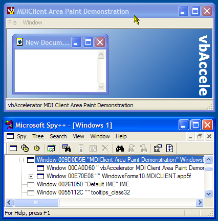 Spy++ Reveals the MDI Client Window