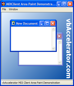 MDI Client Paint Demonstration