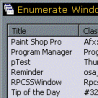 Click for Enumerating Windows Using the API 